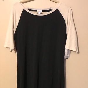 NWT Black and Cream/Tan Lularoe Julia - XL